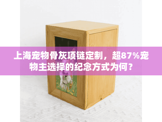 上海宠物骨灰项链定制，超87%宠物主选择的纪念方式为何？