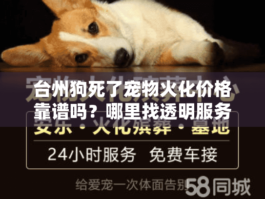 台州狗死了宠物火化价格靠谱吗？哪里找透明服务费用明细