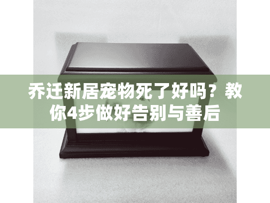 乔迁新居宠物死了好吗？教你4步做好告别与善后