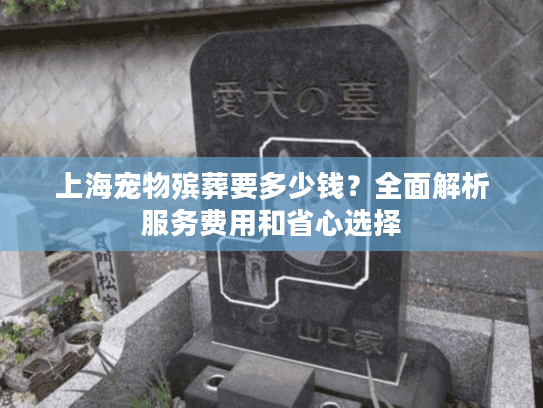 上海宠物殡葬要多少钱？全面解析服务费用和省心选择