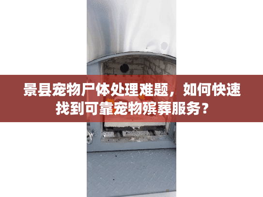 景县宠物尸体处理难题，如何快速找到可靠宠物殡葬服务？