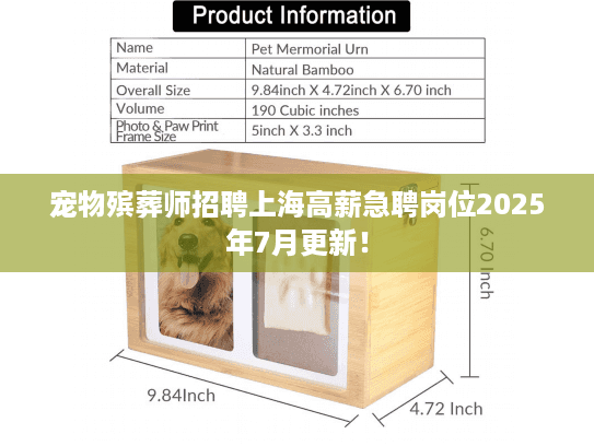 宠物殡葬师招聘上海高薪急聘岗位2025年7月更新！