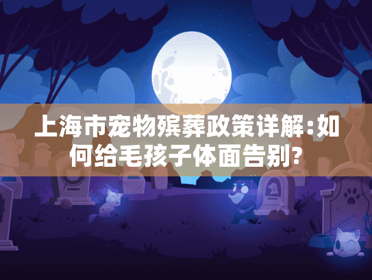 上海市宠物殡葬政策详解:如何给毛孩子体面告别?