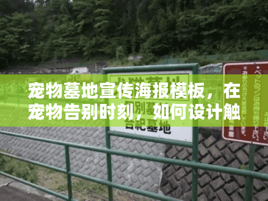 宠物墓地宣传海报模板，在宠物告别时刻，如何设计触动心灵的宣传海报？