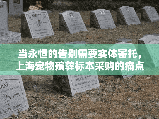 当永恒的告别需要实体寄托，上海宠物殡葬标本采购的痛点与解决方案