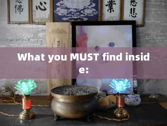 What you MUST find inside: