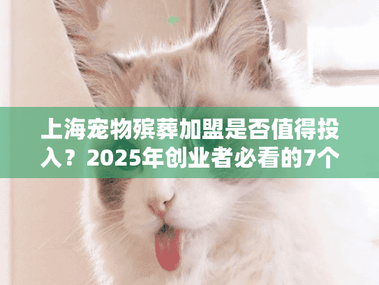 上海宠物殡葬加盟是否值得投入？2025年创业者必看的7个关键数据
