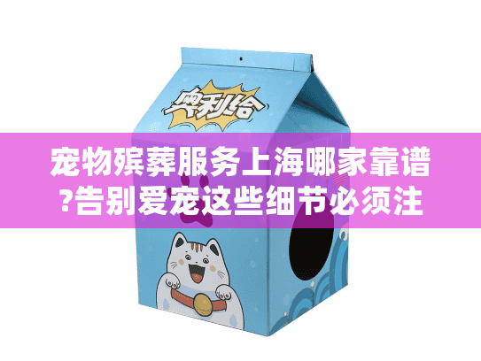 宠物殡葬服务上海哪家靠谱?告别爱宠这些细节必须注意