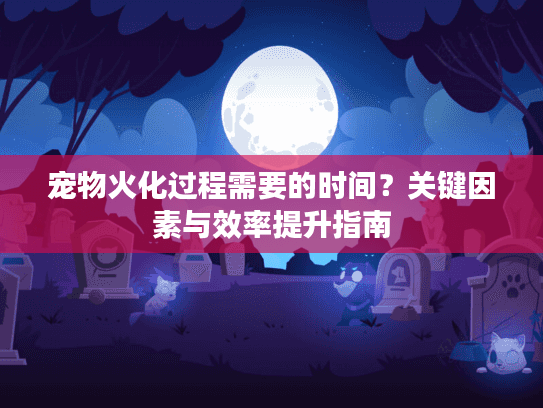 宠物火化过程需要的时间？关键因素与效率提升指南