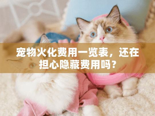 宠物火化费用一览表，还在担心隐藏费用吗？
