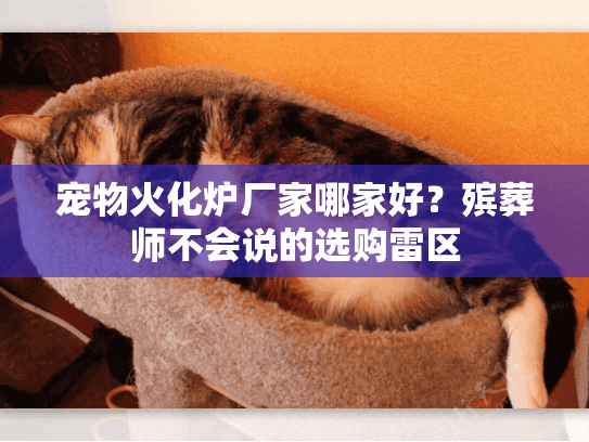 宠物火化炉厂家哪家好？殡葬师不会说的选购雷区