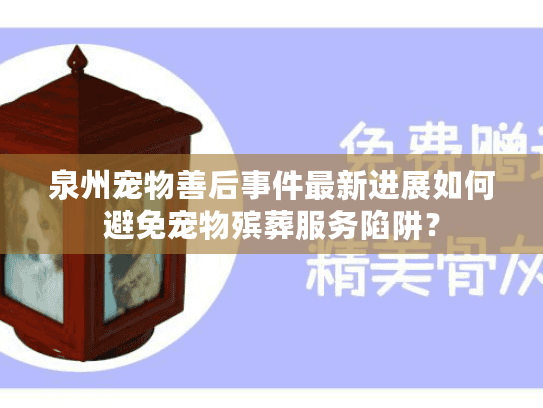 泉州宠物善后事件最新进展如何避免宠物殡葬服务陷阱？