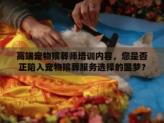 高端宠物殡葬师培训内容，您是否正陷入宠物殡葬服务选择的噩梦？