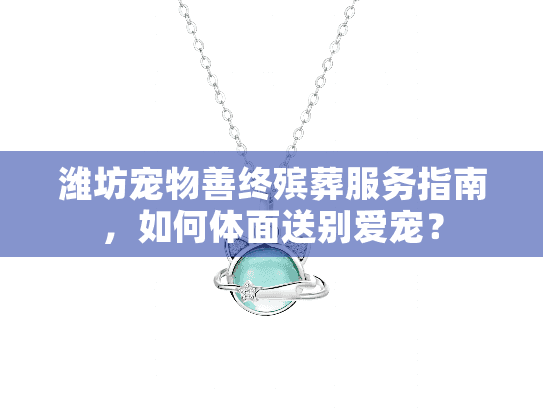 潍坊宠物善终殡葬服务指南，如何体面送别爱宠？