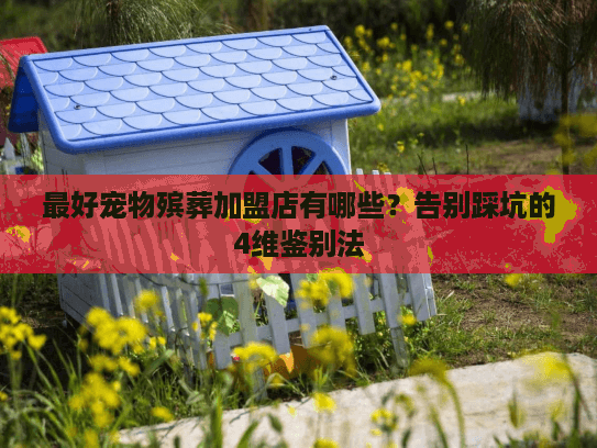 最好宠物殡葬加盟店有哪些？告别踩坑的4维鉴别法