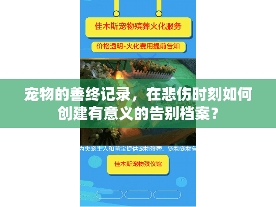 宠物的善终记录，在悲伤时刻如何创建有意义的告别档案？