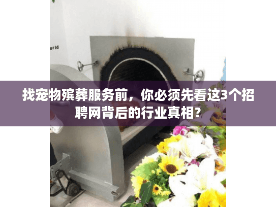 找宠物殡葬服务前，你必须先看这3个招聘网背后的行业真相？