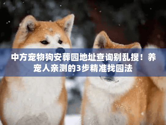 中方宠物狗安葬园地址查询别乱搜!养宠人亲测的3步精准找园法 中方宠物狗安葬园地址查询别乱搜!养宠人亲测的3步精准找园法