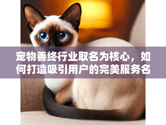 宠物善终行业取名为核心，如何打造吸引用户的完美服务名称？
