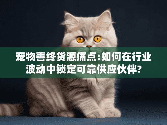 宠物善终货源痛点:如何在行业波动中锁定可靠供应伙伴?