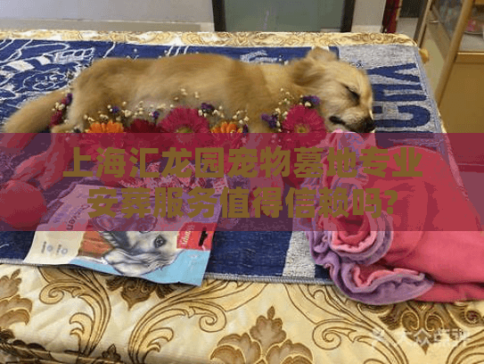 上海汇龙园宠物墓地专业安葬服务值得信赖吗?