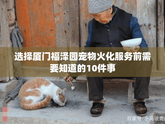 选择厦门福泽园宠物火化服务前需要知道的10件事