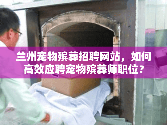 兰州宠物殡葬招聘网站，如何高效应聘宠物殡葬师职位？