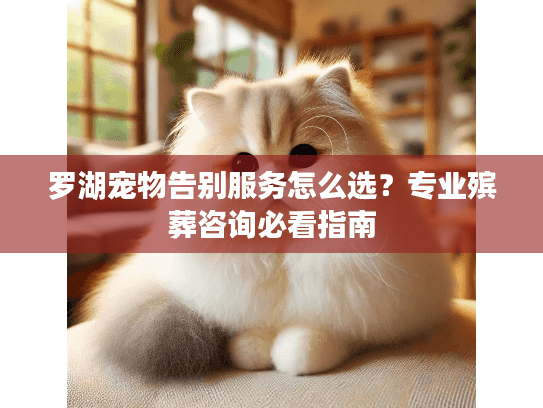 罗湖宠物告别服务怎么选？专业殡葬咨询必看指南