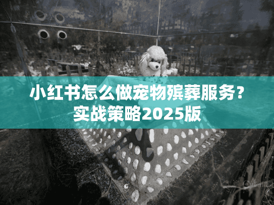 小红书怎么做宠物殡葬服务？实战策略2025版