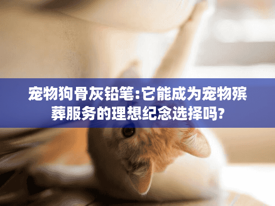 宠物狗骨灰铅笔:它能成为宠物殡葬服务的理想纪念选择吗?