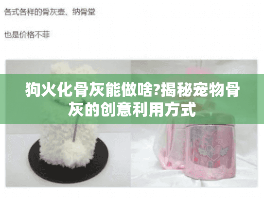 狗火化骨灰能做啥?揭秘宠物骨灰的创意利用方式 狗火化骨灰能做啥?揭秘宠物骨灰的创意利用方式