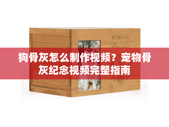 狗骨灰怎么制作视频？宠物骨灰纪念视频完整指南