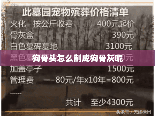 狗骨头怎么制成狗骨灰呢