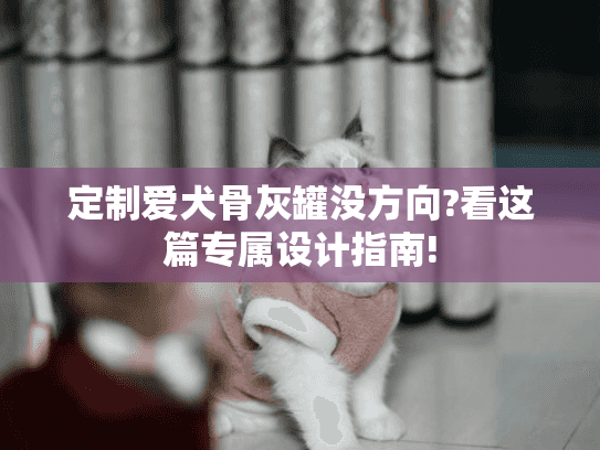 定制爱犬骨灰罐没方向?看这篇专属设计指南!