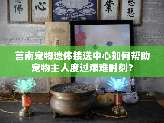 莒南宠物遗体接送中心如何帮助宠物主人度过艰难时刻？
