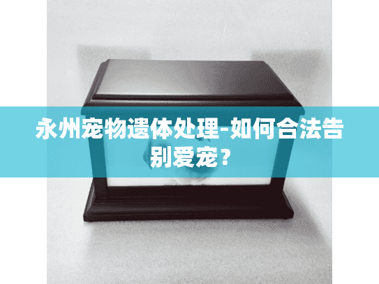 永州宠物遗体处理-如何合法告别爱宠？